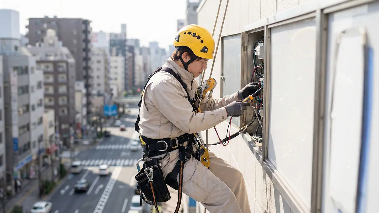 電気工事士による高所看板の専門ガイド