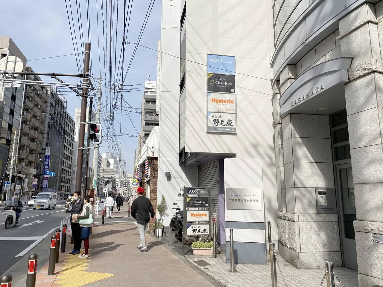 男性専用脱毛サロン クリーンキング様の入り口付近