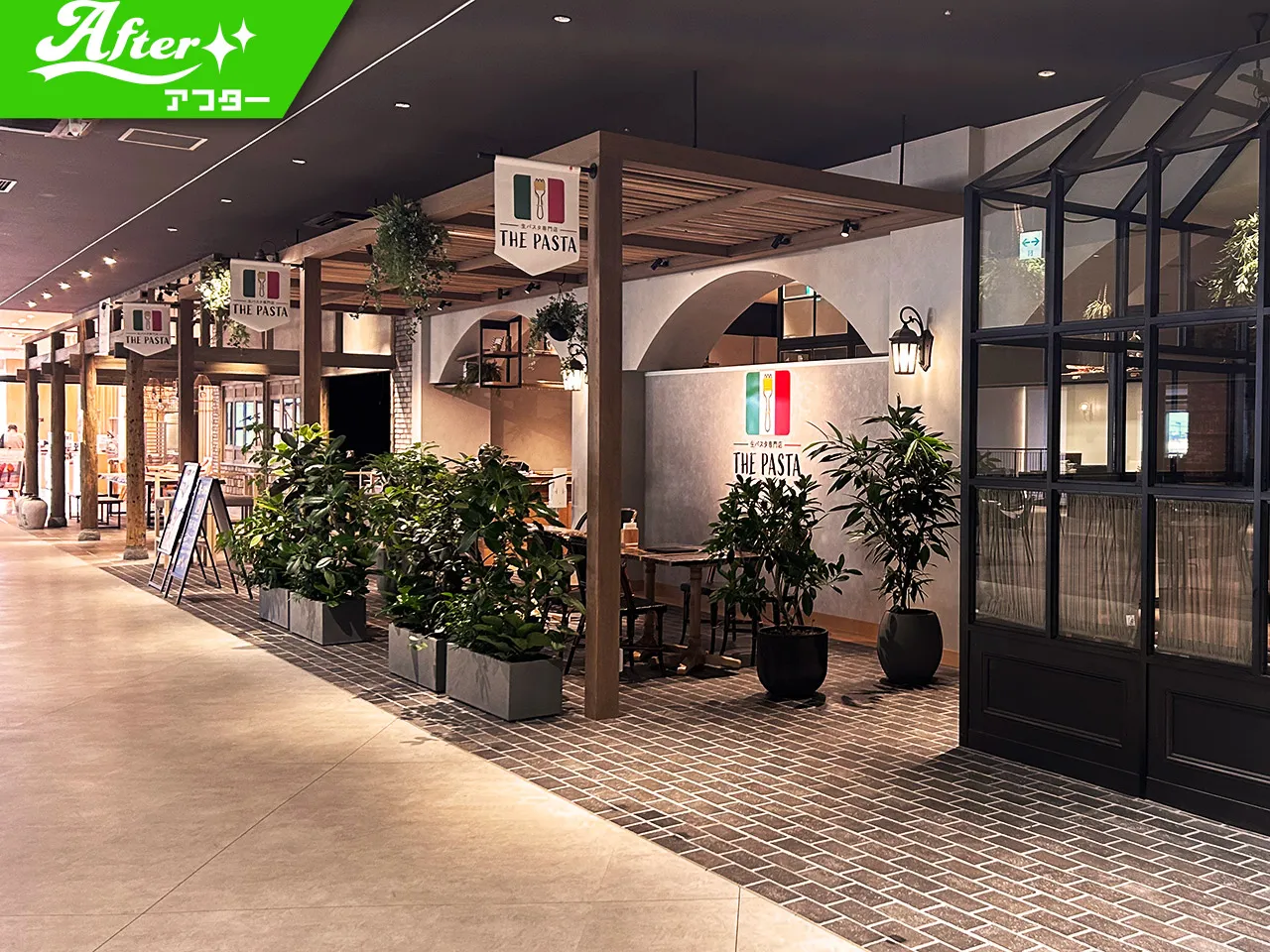 施工後の生パスタ専門店 THE PASTA